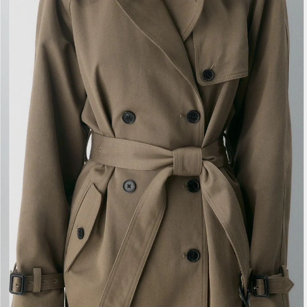 NWT Aritzia Brown (cola taupe) Trench Coat - Picture 7 of 7